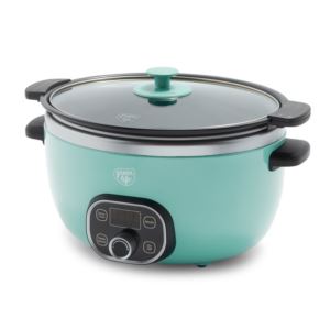 Healthy Cook Duo 6qt Nonstick Slow Cooker Turquoise