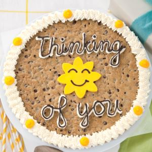 Mrs. Fields Sunny Side Cookie Cake Semi Sweet Choc Chip