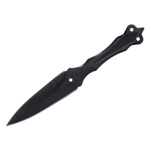ABKT Centerline Throwing Knife is a single thrower in a molded sheath.