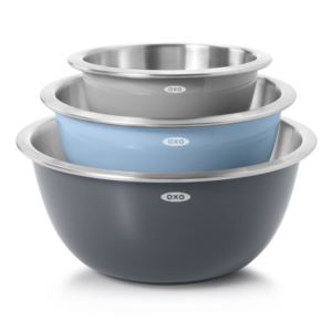Good Grips 3pc Stainless Steel Mixing Bowl Set