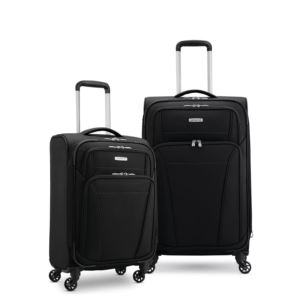 Uptempo 2pc Softside Spinner Set Black