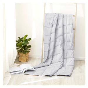 15 LB - Cotton Weighted Blanket - (Silver)