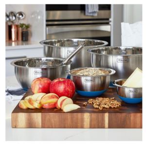 10 - Piece Stainless Steel Mixing Bowl Set - (Teal)