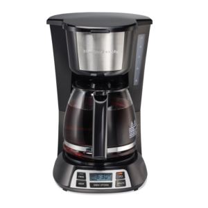 12 Cup Programmable Coffeemaker Black/Silver