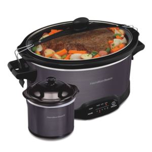 Stay or Go 7qt Programmable Slow Cooker w/ Party Dipper