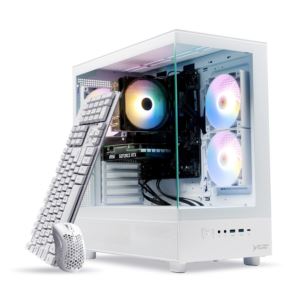 Azure 3 Gaming Tower: White (Monitor Sold Separately)