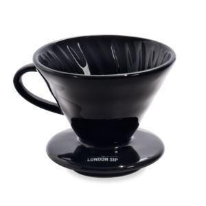 London Sip - Ceramic Coffee Dripper, 1-4 Cup, Black