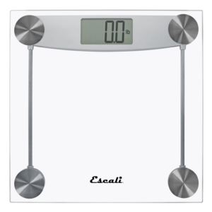Escali - Glass & Chrome Bathroom Scale