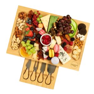 Bamboo Cheese Board Set