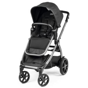 YPSI Single to Double Stroller w/ Reversible Seat True Black