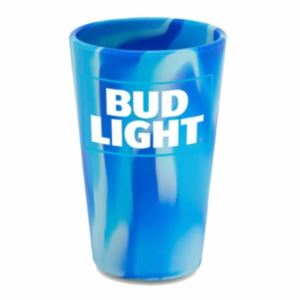 Bud Light 16oz. Capacity Silicone Cup Sets 4 Pack - Blue