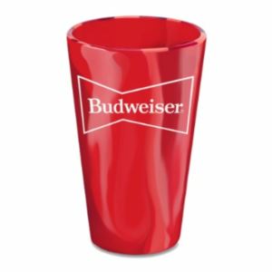 Budweiser 16oz. Capacity Silicone Cup Sets 4 Pack - Red