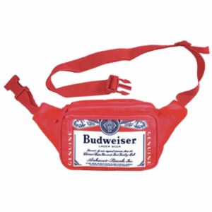 Budweiser Insulated Fanny Pack Cooler for Beer and Beverages - Red