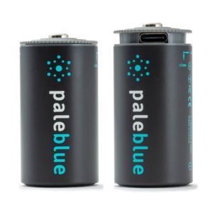 Pale Blue Lithium Ion Rechargeable C Batteries.2 pack.
