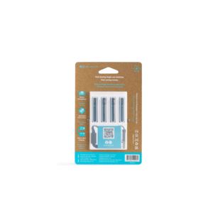 Pale Blue Lithium Ion Rechargeable AAA Batteries - 12 pack