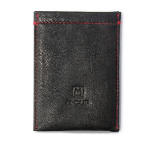 Black Leather RFID Case Size 3.75x2.5