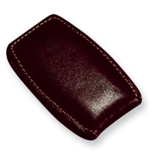 Brown Leather Money Clip