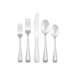Melody Hammered Flatware Size 45-pc Set