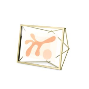 Prisma Picture Frame 4X6 Mat Brass