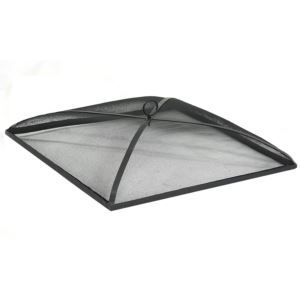 Square Mesh Fire Pit Spark Screen - 30-Inch