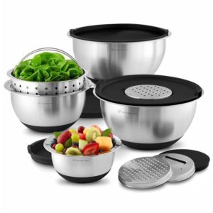 12pc Stainless Steel Mixing Bowl Set