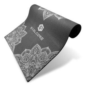Skelcore 4mm (0.15in) Pvc Yoga Mat With Floral Design