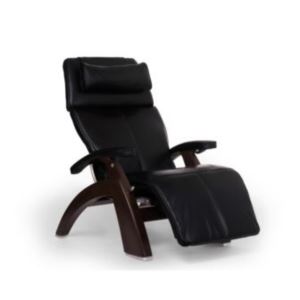 Perfect Chair - Dark Walnut Electric Base with Black Premium Leather