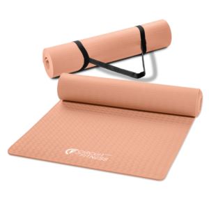 Circuit Fitness TPE Exercise Mat - Sunset Orange - 1/4" (6mm)