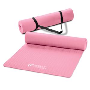 Circuit Fitness TPE Exercise Mat - Sakura Pink - 1/4" (6mm)