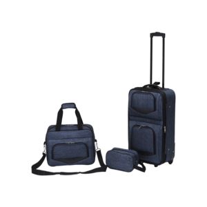 3pc Luggage Set Denim Blue