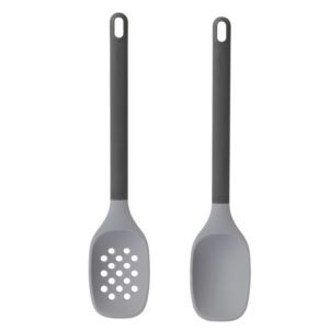 Leo 2pc Utensil Serve Set, Grey