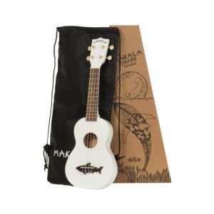 Makala Dolphin Soprano Ukulele w/ Gig Bag Great White
