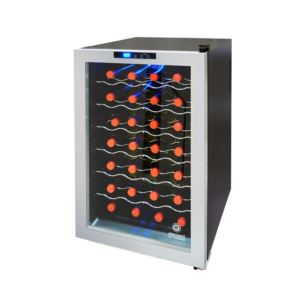 Vinotemp - 28 Bottle Wine Cooler - Silver
