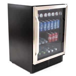Avanti - 130 Can Beverage Center - Stainless Steel