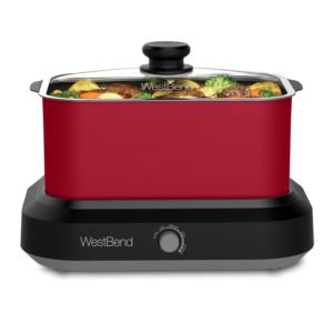 6Qt. Versatility Slow Cooker with Red Tote and Lid