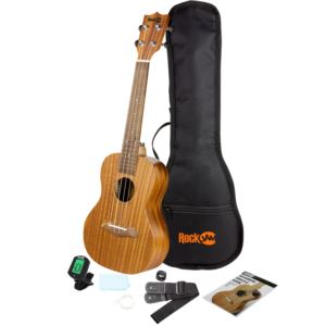 Premium Soprano Ukulele Starter Kit Natural