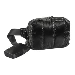 Metallic Quilted Passport Sling Size 9"
