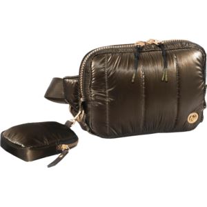 Metallic Quilted Passport Sling Size 9"