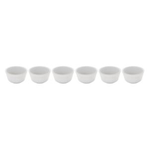 6pc Ceramic Ramekin Set White