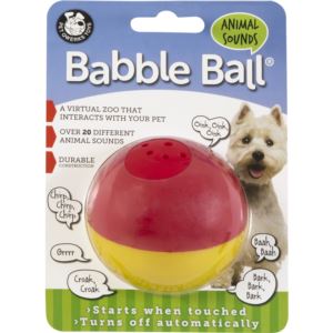 Pet Qwerks Animal Sounds Babble Balls, Medium