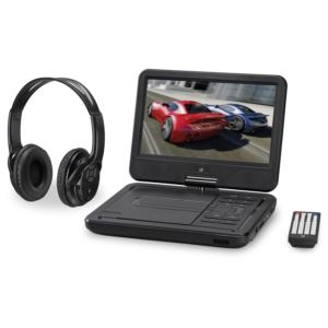 10" Portable DVD Player with Bluetooth Headphones