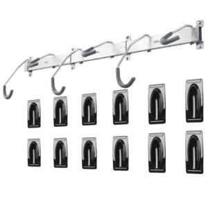 6 Bike Wall Mounted Rail Rack