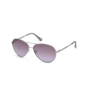 Womens shiny light nickeltin / gradient Metal Sun Glasses
