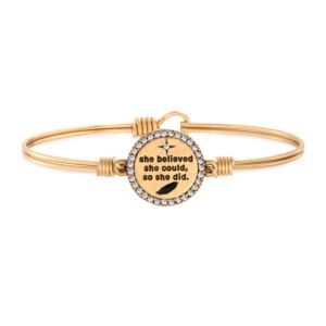 She Believed She Could Bangle Bracelet