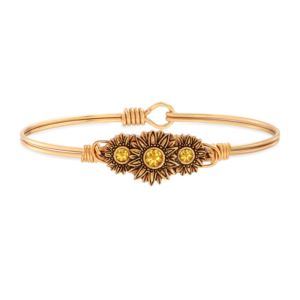 Sunflowers Bangle Bracelet Size reg