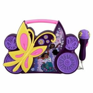 KIDdesigns Disney Encanto Sing Along Boom Box Speaker with Microphone