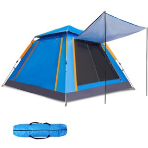 Instant Pop Up Tent 5 Person Blue Size XXL
