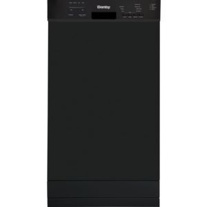 18-inch Built-in Dishwasher with Front Controls in Black