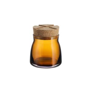Bruk Jar with Cork (amber, small)