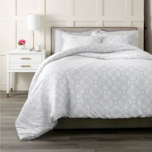 Trellis Tencel Lyocell 3pc Comforter Set Queen